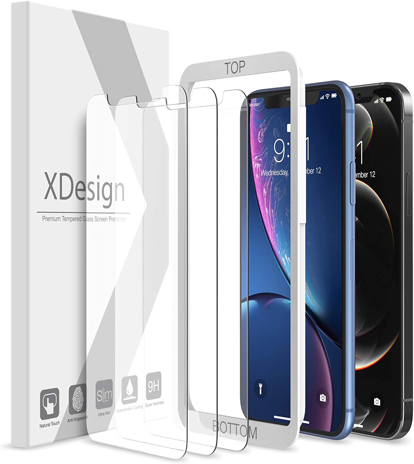 XDesign Transparent iPhone Screen Protectors, 3-Pack