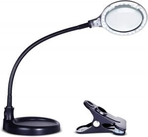Brightech LightView Flexible Gooseneck Magnifying Glass With Light