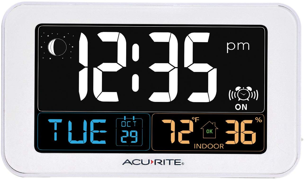The Best Weather Monitoring Clock, Digital Wall Clock With Outdoor Temperature Display