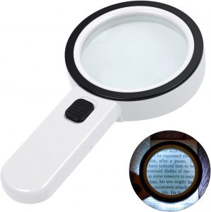 AIXPI Double Large Magnifying Glass with Light