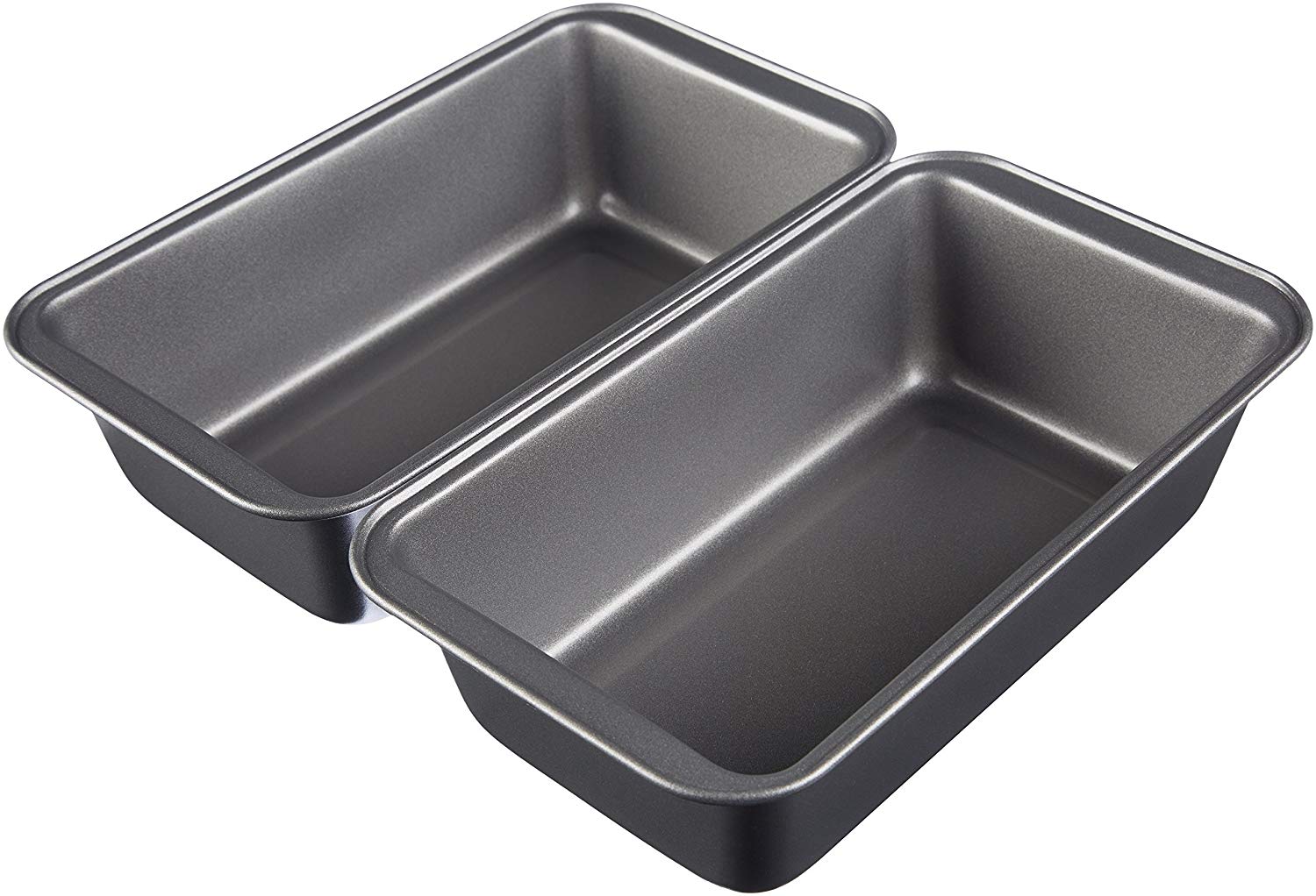 AmazonBasics Nonstick Carbon Steel Bread And Loaf Pan, 2-Piece
