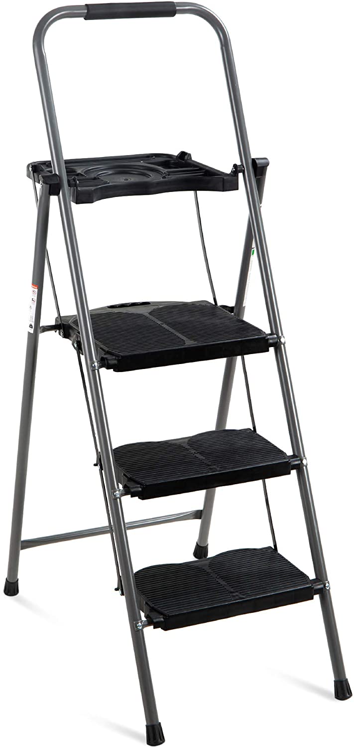 Best Choice Products Folding Ladder, 3-Step