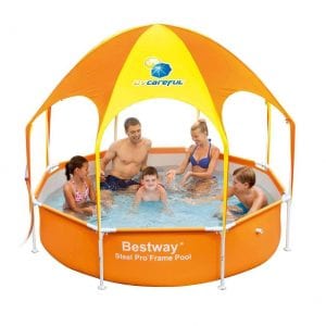 Bestway H2OGO! Covered Inflatable Pool, 37-Inch