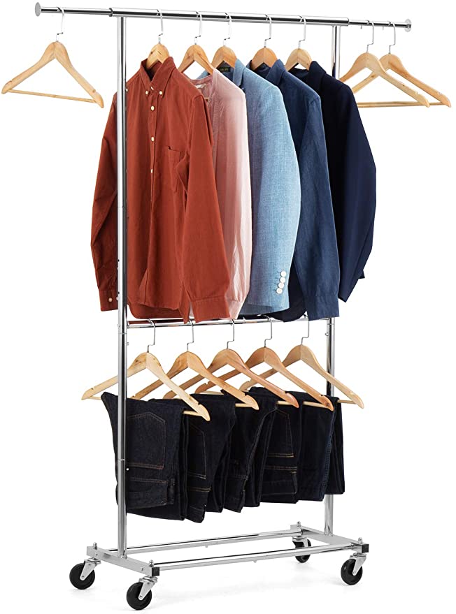 Auledio Industrial Garment Rack, 47.5-Inch