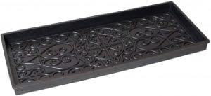 BIRDROCK HOME Floral Rubber Boot Tray
