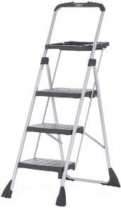 Cosco Slip-Resistant Tread Step Ladder, 3-Step