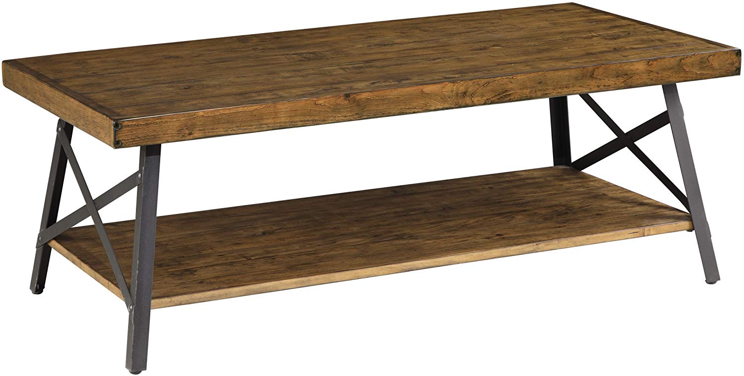 Emerald Home Rustic Industrial Coffee Table