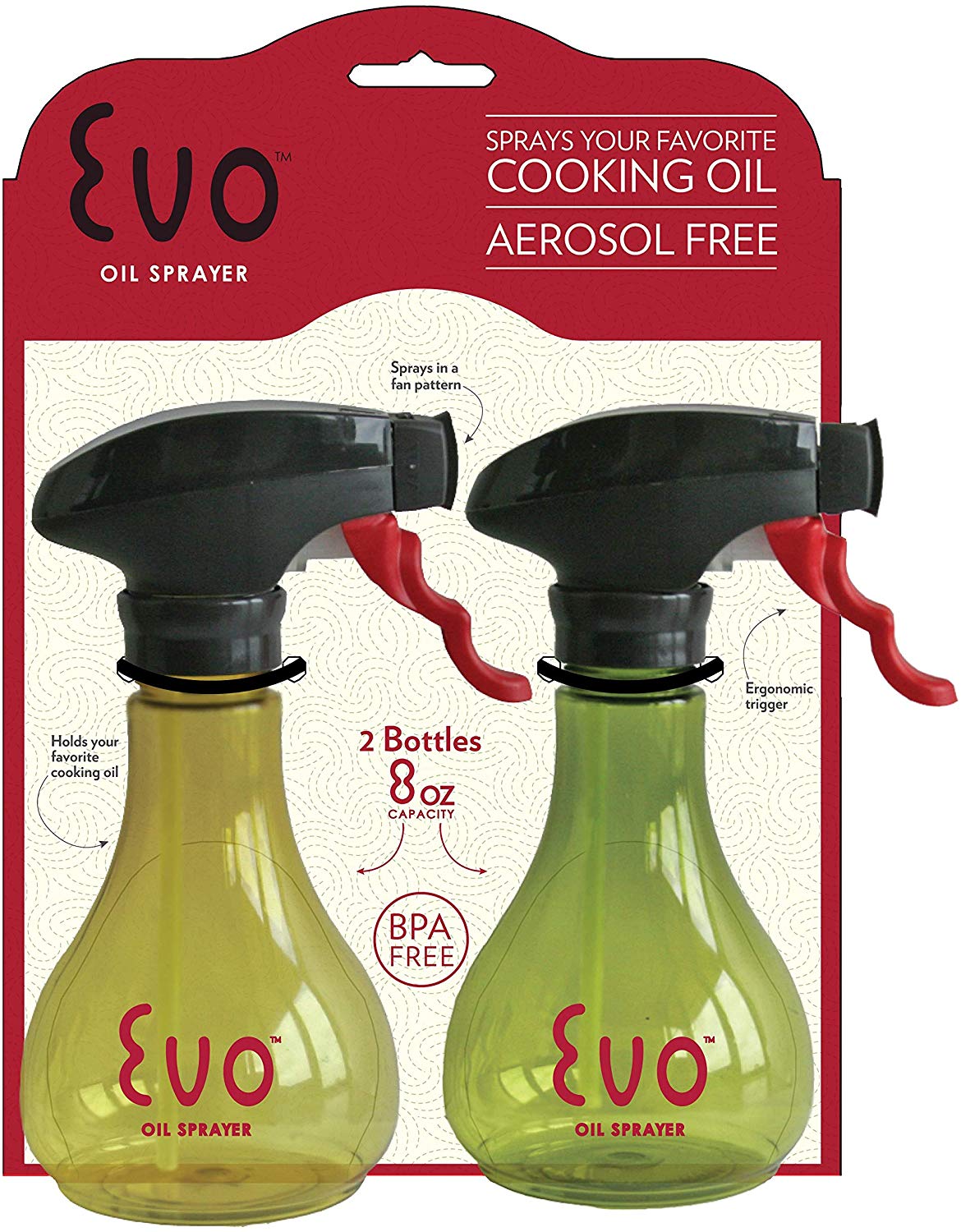 Delta Evo Kitchen BPA-Free Olive Oil Sprayers, 2-Pack