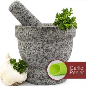Gramercy Kitchen Protective Pad Unpolished Granite Mortar & Pestle