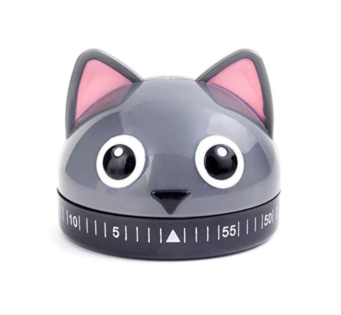 Kikkerland Kitty Cat Kitchen Timer For Cooking