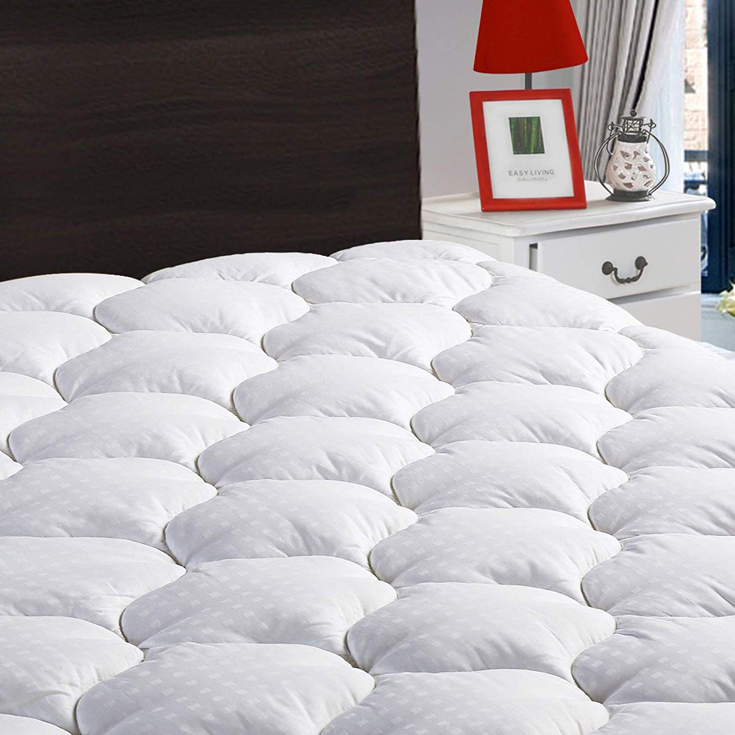 LEISURE TOWN Cloud-Like Fitted Mattress Pad Cover