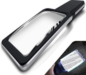 MagniPros Eye Strain Reducing Magnifying Glass With Light