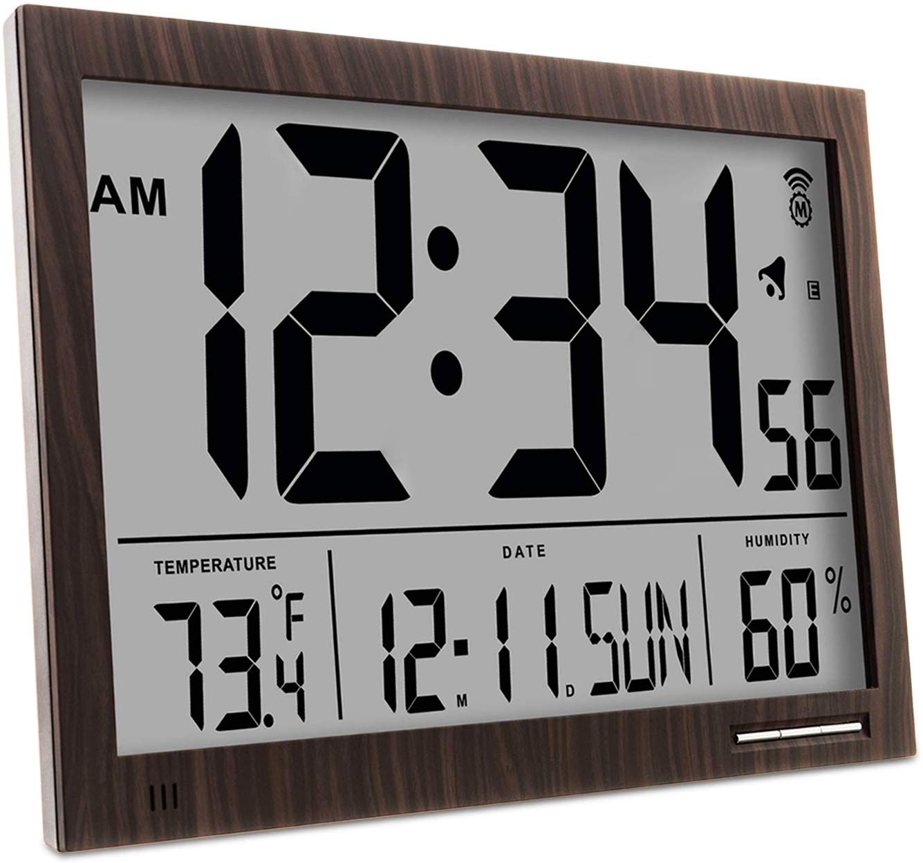 Indoor and Outdoor Temperature Condition:New Details about   Digital Wall Clock 