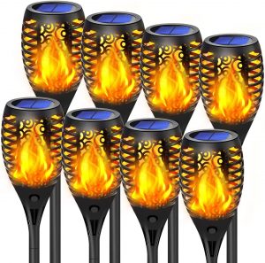 Marlrin LED Fire Landscape Lighting, 8-Pack