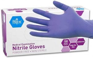 MED PRIDE Professional Stretching Disposable Gloves, 100-Count