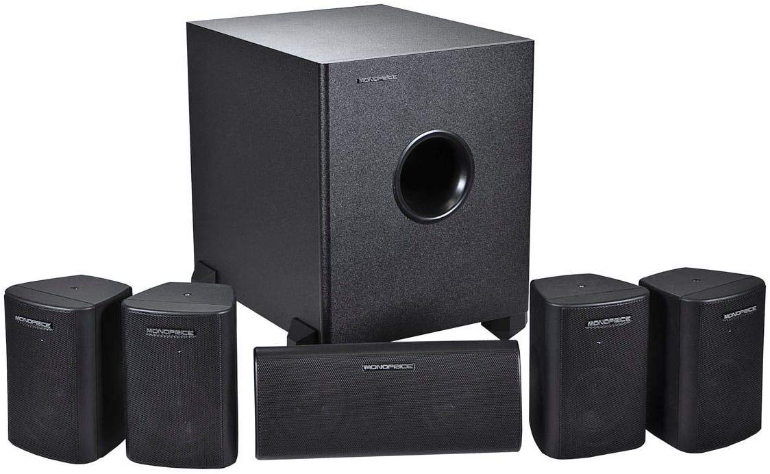 Monoprice In-Home Sound System & Subwoofer