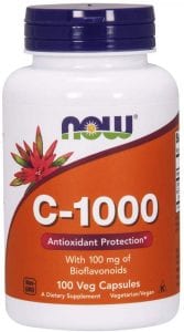 NOW Foods 100 Capsules Vitamin C, 1000mg