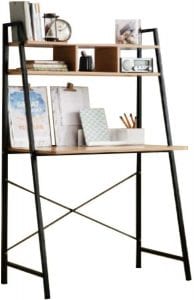 Offex Home Office Leaning/Ladder Desk & Bookcase