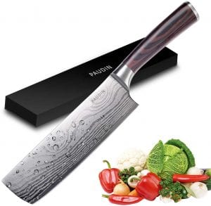PAUDIN All-Purpose Ultra Sharp Nakiri Knife, 7-Inch