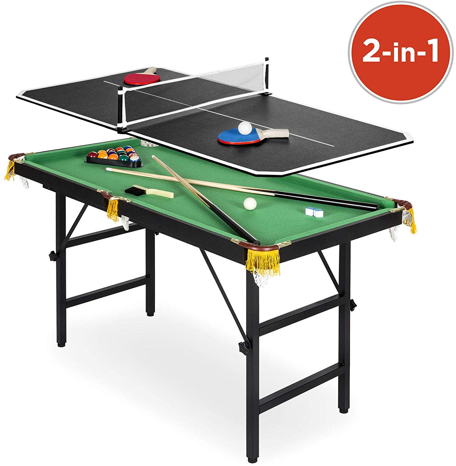 Precioso Table Tennis and Billiards Game Table Set