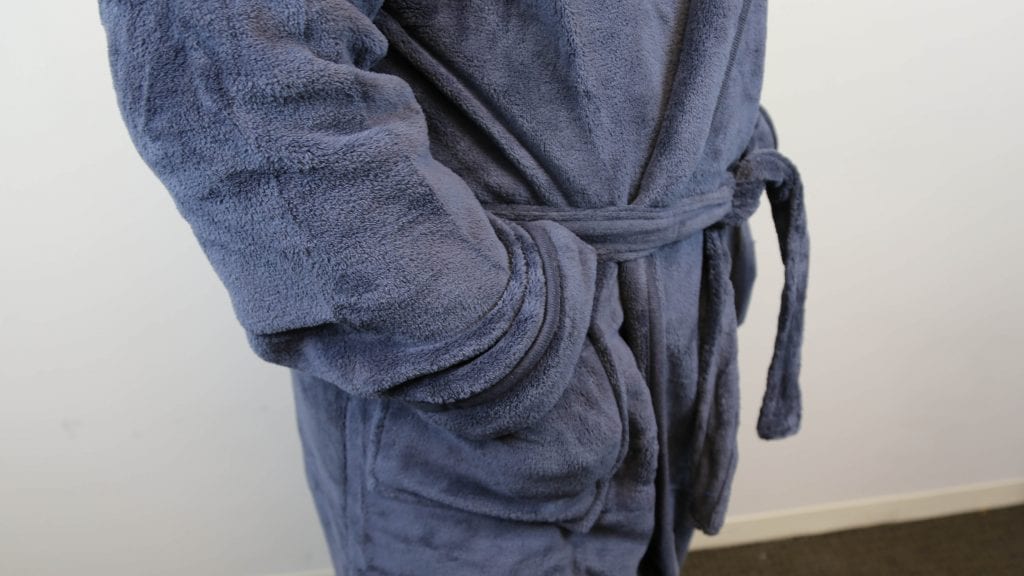NY Threads Luxurious Mens Shawl Collar Fleece Bath Robe Spa Robe