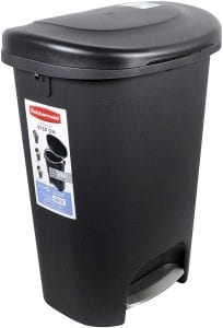 Rubbermaid Step-On Lid Trash Can, 13-Gallon