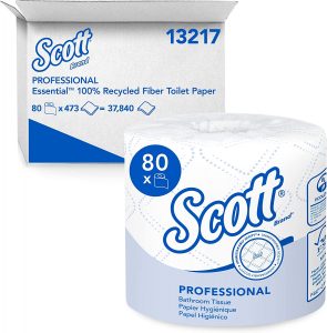 Scott 13217 Commercial Recycled Toilet Paper, 80-Rolls