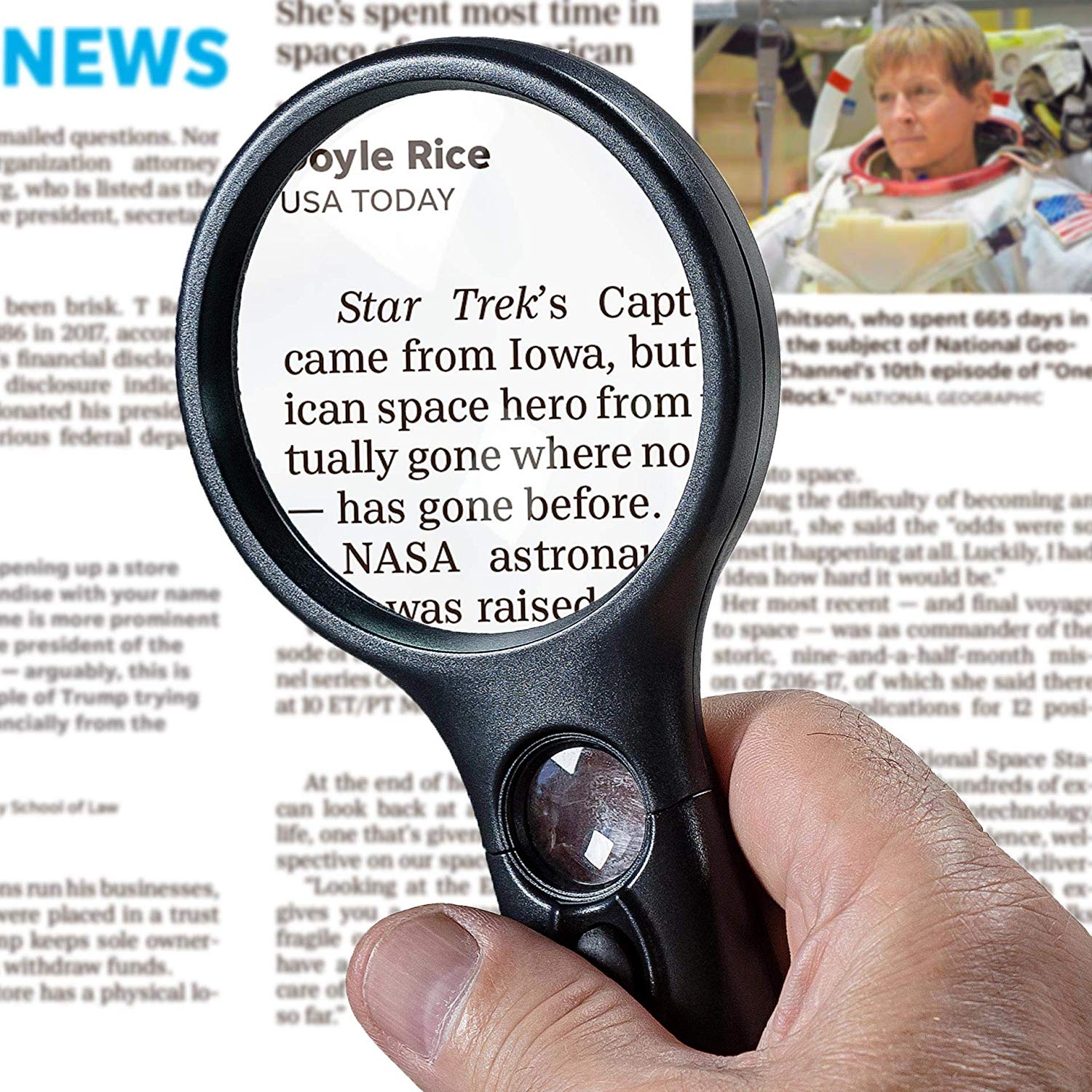 SeeZoom Ergonomic Magnifying Glass With Light