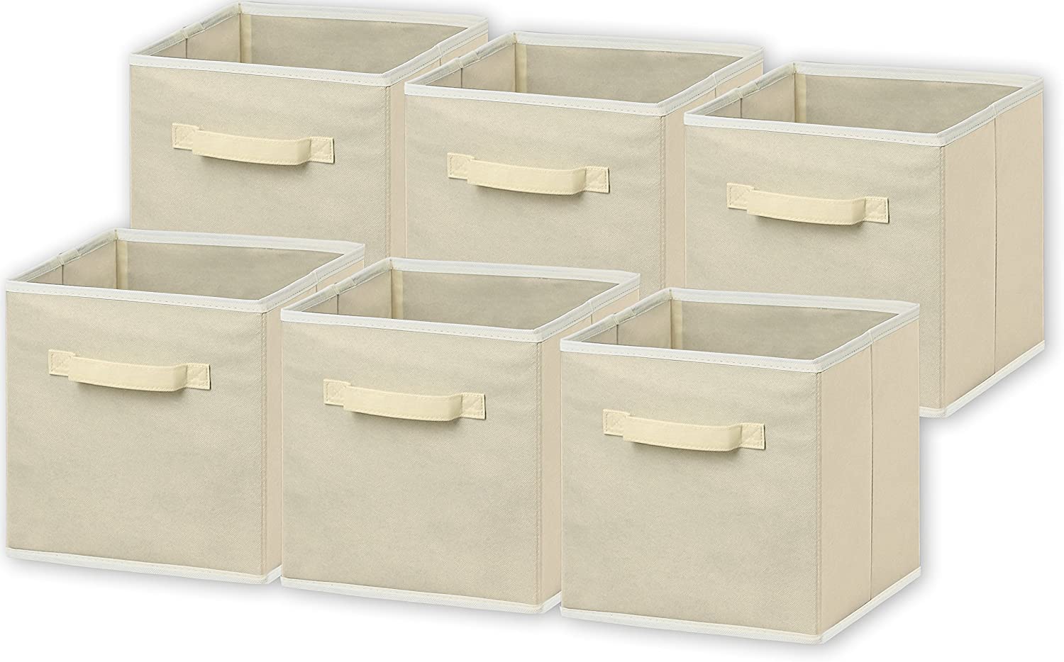Simple Houseware Foldable Cube Storage Bins, 6-Pack