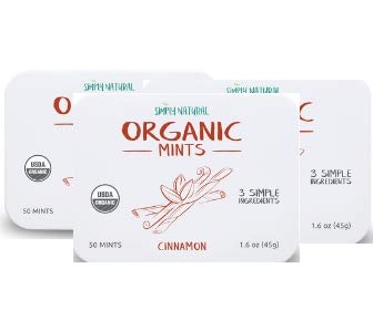 Simply Natural Organic Breath Mints, Cinnamon