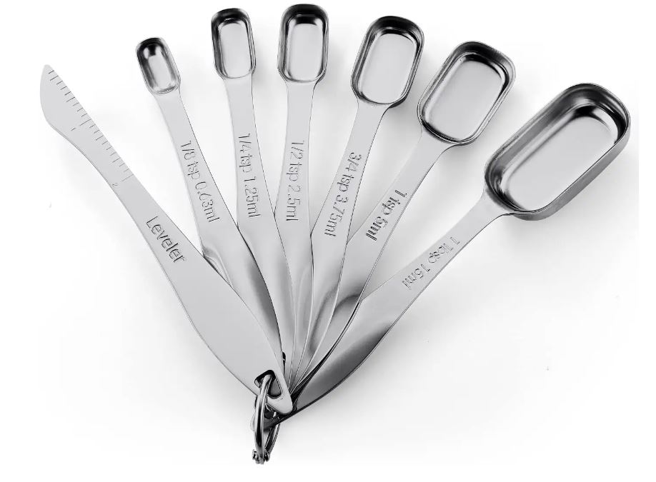 Spring Chef Stainless Steel Nesting Measuring Spoons, Set Of 6
