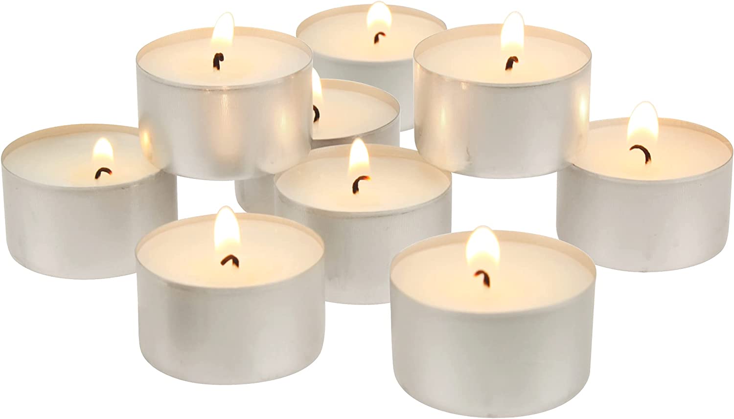 Stonebriar Fragrance-Free Tea Light Candles, Set Of 200