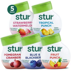 Stur Classic Hydrating Drink Mix/Water Enhancement, 5-Pack