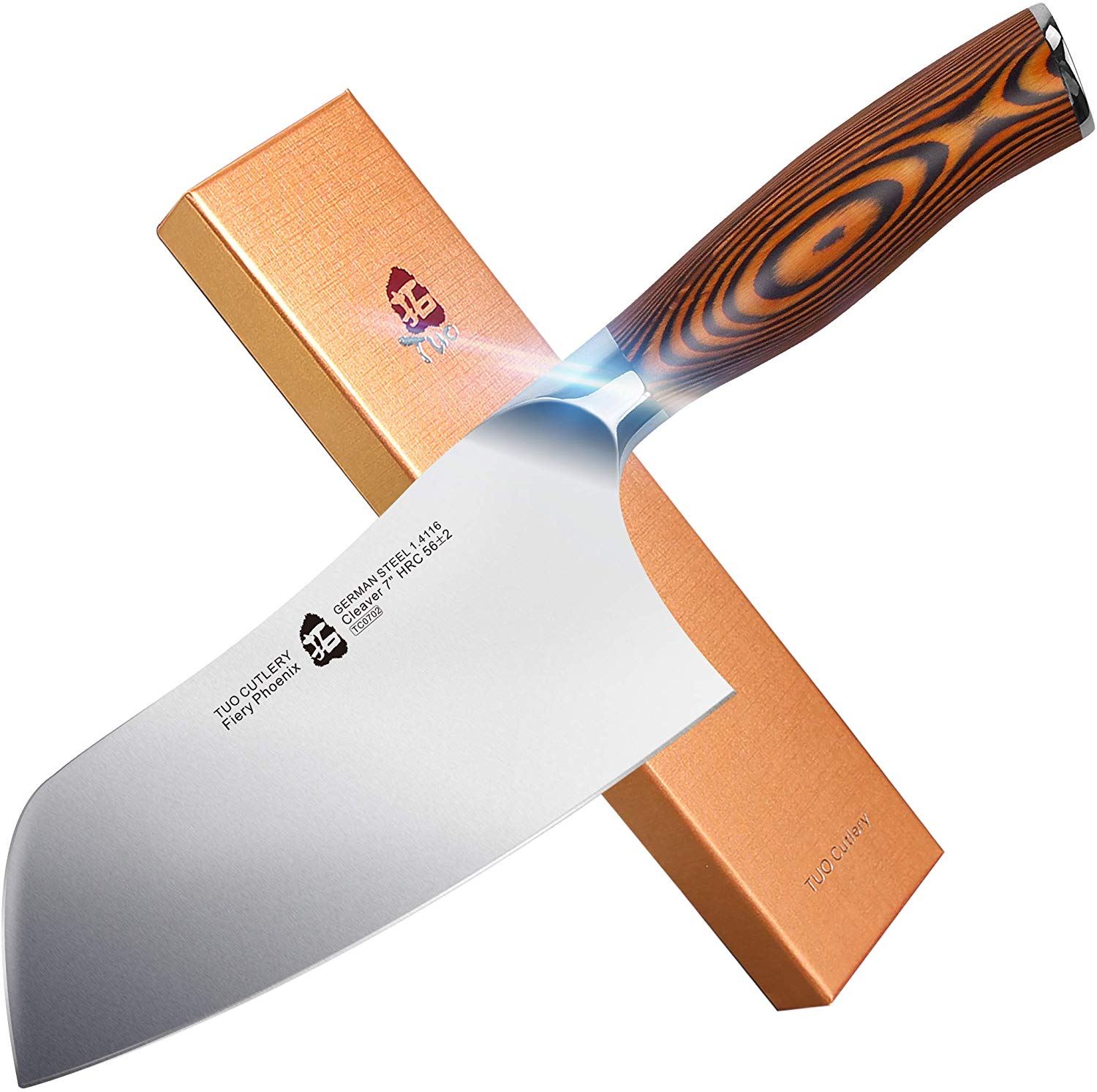 TUO Cutlery Professional Nakiri Knife, 7-Inch