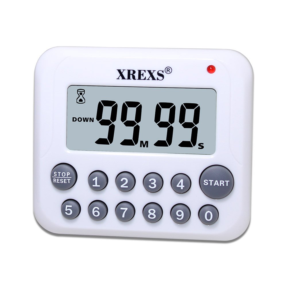 XREXS LCD Battery-Powered Kitchen Timer For Cooking