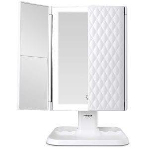 AirExpect Trifold Makeup Mirror With Lights