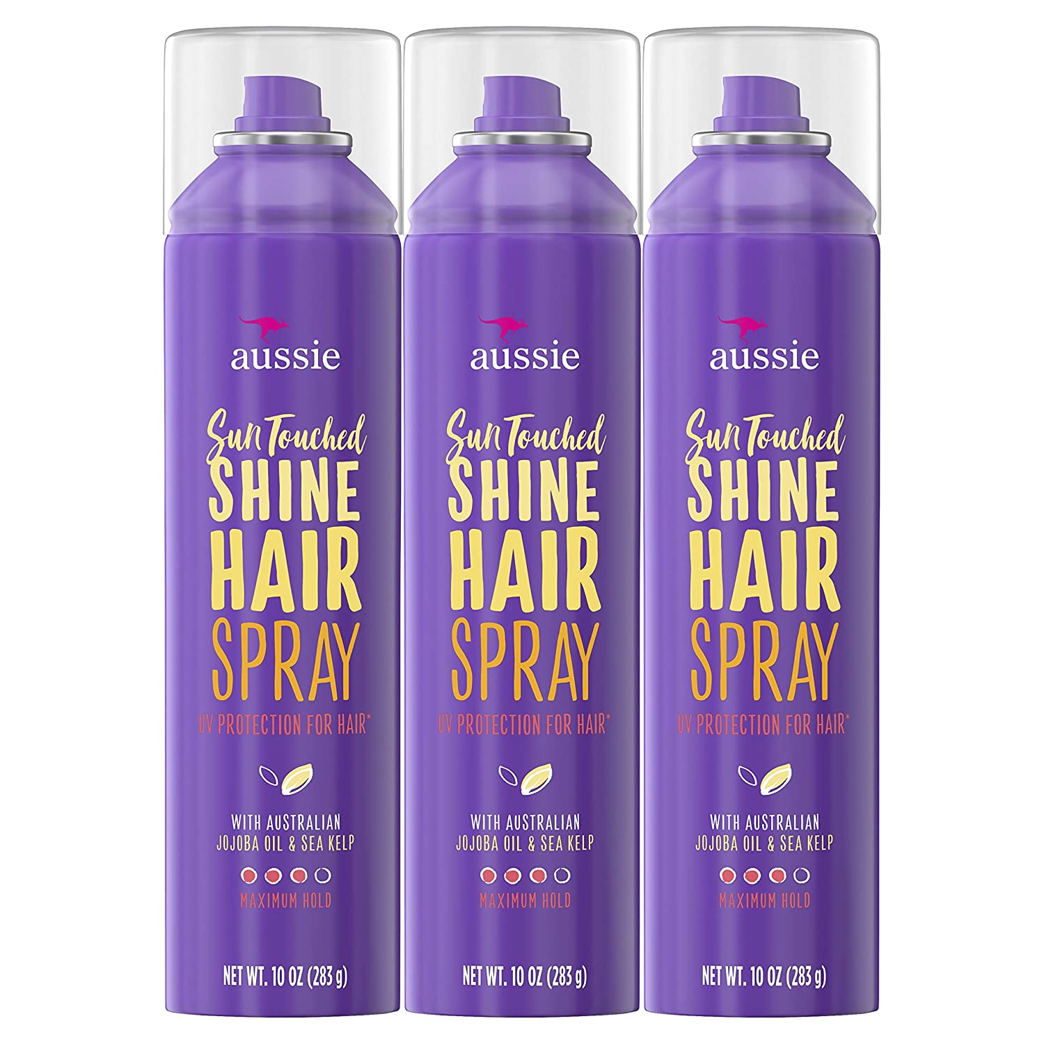 Aussie Cruelty-Free UV Protection Hairspray, 3-Pack