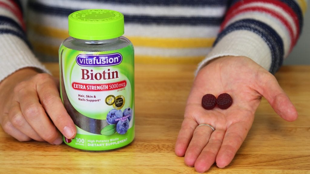 Vitafusion Gluten-Free Biotin Gummy Vitamin Supplements, 5,000-mcg