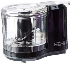 BLACK+DECKER HC150B Improved Assembly Electric Food Chopper, 1.5-Cup