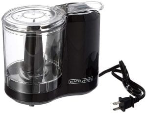 BLACK+DECKER HC300B Improved Assembly Electric Food Chopper, 3-Cup