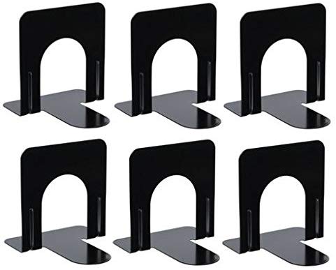 Business Source Metal Bookends, Set Of 6