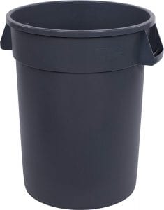 Carlisle NSF-Certified Reinforced Outdoor Trash Can, 32-Gallon