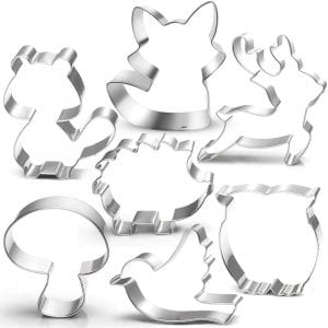 Color Time Stainless Steel Animal Cookie Cutter Set, 7-Piece