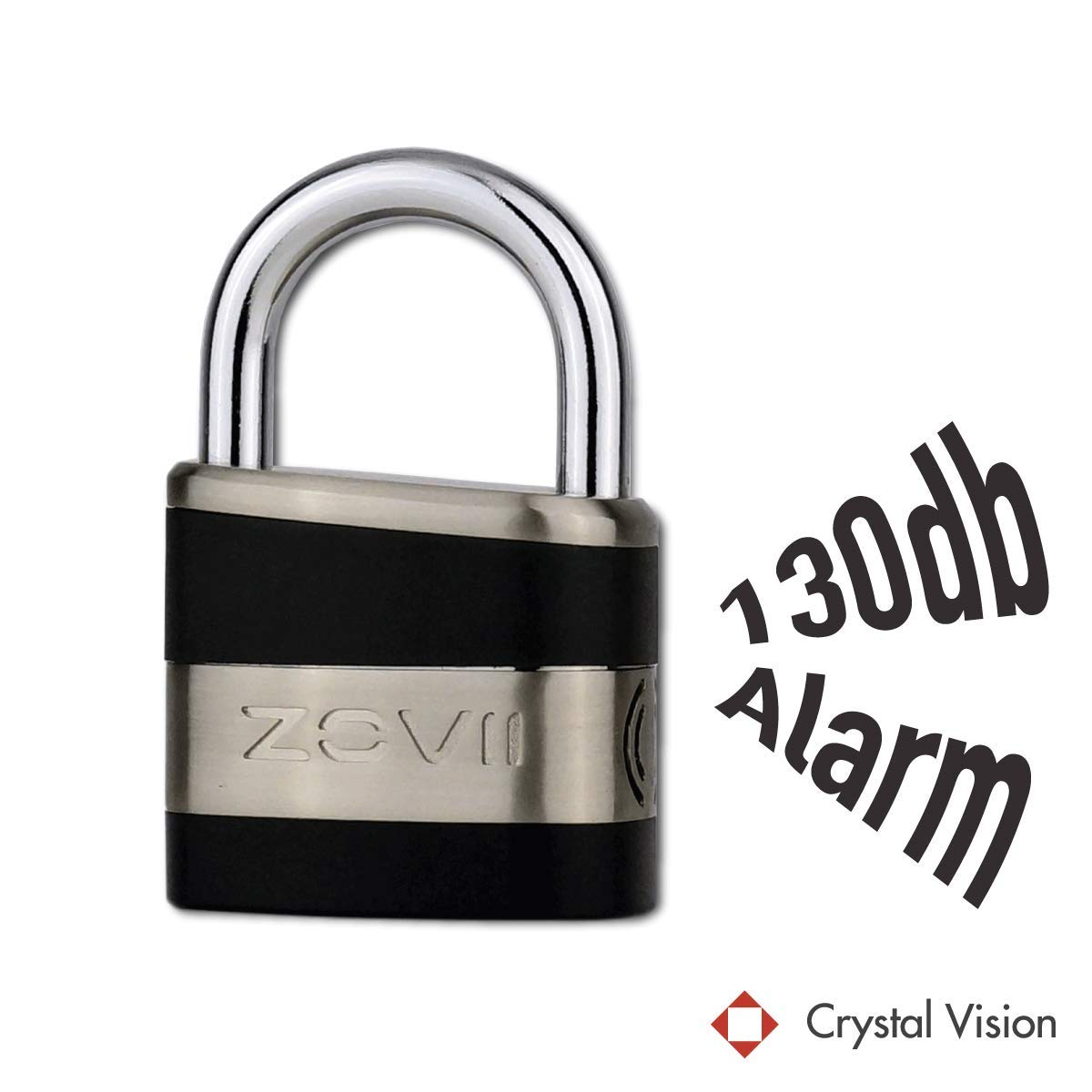 Crystal Vision Alarm Padlock