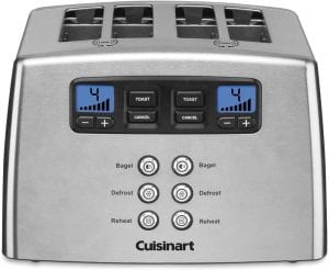 Cuisinart Stainless Steel Lever-Free Toaster, 4-Slice