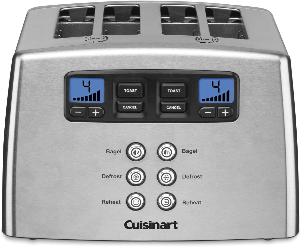 Cuisinart Stainless Steel Lever-Free Toaster, 4-Slice
