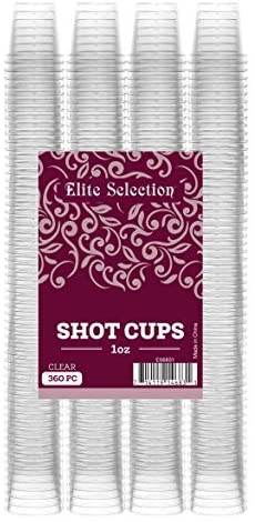 Elite Selection Disposable Shot Glasses, 360-Count