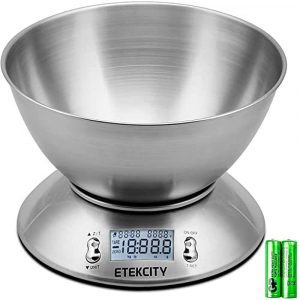 Etekcity Stainless Steel Easy Store Kitchen Scale