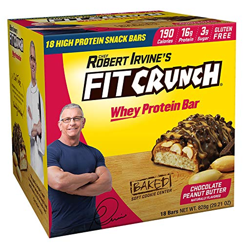 Fit Crunch Naturally Flavored Snack Size Protein Bars, 18-Count