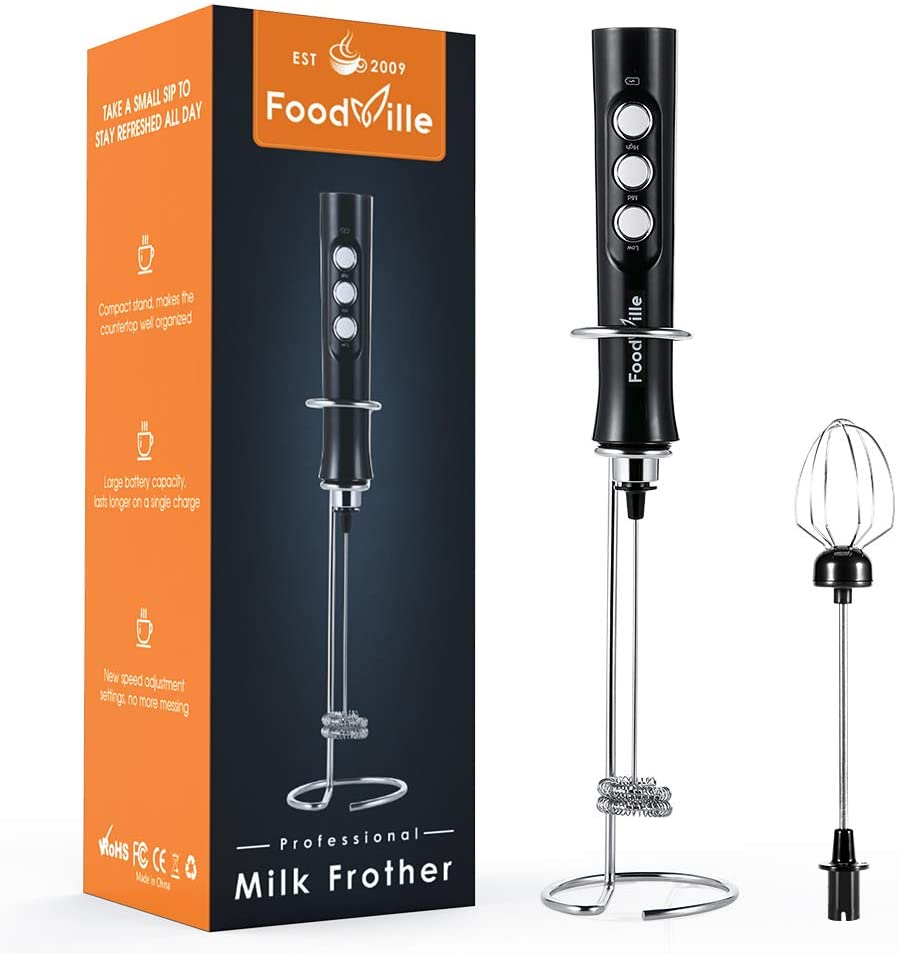 FoodVille Professional Milk Frother for Lattes